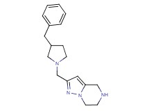 2-[(3-benzyl-1-pyrrolidinyl)methyl]-4,5,6,7-tetrahydropyrazolo[1,5-a]pyrazine