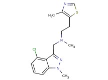 N-[(4-chloro-1-methyl-1H-indazol-3-yl)methyl]-N-methyl-2-(4-methyl-1,3-thiazol-5-yl)ethanamine