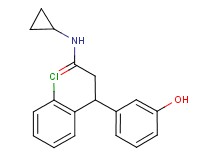 3-(2-chlorophenyl)-N-cyclopropyl-3-(3-hydroxyphenyl)propanamide