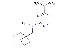 (1-{[(4-isopropylpyrimidin-2-yl)(methyl)amino]methyl}cyclobutyl)methanol