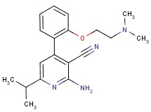 2-amino-4-{2-[2-(dimethylamino)ethoxy]phenyl}-6-isopropylnicotinonitrile