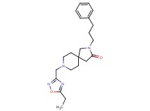 8-[(5-ethyl-1,2,4-oxadiazol-3-yl)methyl]-2-(3-phenylpropyl)-2,8-diazaspiro[4.5]decan-3-one