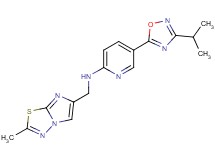 5-(3-isopropyl-1,2,4-oxadiazol-5-yl)-N-[(2-methylimidazo[2,1-b][1,3,4]thiadiazol-6-yl)methyl]-2-pyridinamine