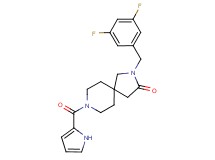 2-(3,5-difluorobenzyl)-8-(1H-pyrrol-2-ylcarbonyl)-2,8-diazaspiro[4.5]decan-3-one