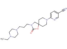 6-{3-[3-(4-ethylpiperazin-1-yl)propyl]-2-oxo-1-oxa-3,8-diazaspiro[4.5]dec-8-yl}nicotinonitrile