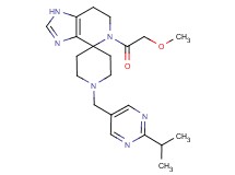 1'-[(2-isopropylpyrimidin-5-yl)methyl]-5-(methoxyacetyl)-1,5,6,7-tetrahydrospiro[imidazo[4,5-c]pyridine-4,4'-piperidine]