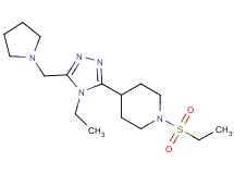 4-[4-ethyl-5-(pyrrolidin-1-ylmethyl)-4H-1,2,4-triazol-3-yl]-1-(ethylsulfonyl)piperidine