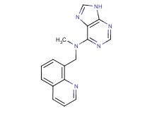 N-methyl-N-(8-quinolinylmethyl)-9H-purin-6-amine