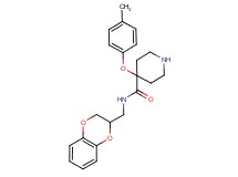 N-(2,3-dihydro-1,4-benzodioxin-2-ylmethyl)-4-(4-methylphenoxy)-4-piperidinecarboxamide hydrochloride