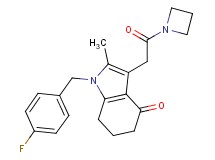 3-(2-azetidin-1-yl-2-oxoethyl)-1-(4-fluorobenzyl)-2-methyl-1,5,6,7-tetrahydro-4H-indol-4-one