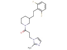 3-[2-(2,6-difluorophenyl)ethyl]-1-[3-(2-methyl-1H-imidazol-1-yl)propanoyl]piperidine