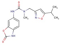 N-[(5-isopropylisoxazol-3-yl)methyl]-N-methyl-N'-(2-oxo-2,3-dihydro-1,3-benzoxazol-6-yl)urea