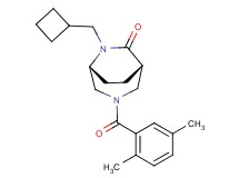 (1S*,5R*)-6-(cyclobutylmethyl)-3-(2,5-dimethylbenzoyl)-3,6-diazabicyclo[3.2.2]nonan-7-one