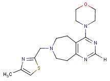 7-[(4-methyl-1,3-thiazol-2-yl)methyl]-4-morpholin-4-yl-6,7,8,9-tetrahydro-5H-pyrimido[4,5-d]azepine
