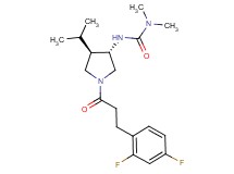 N'-{(3S*,4R*)-1-[3-(2,4-difluorophenyl)propanoyl]-4-isopropyl-3-pyrrolidinyl}-N,N-dimethylurea