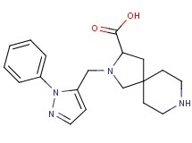 2-[(1-phenyl-1H-pyrazol-5-yl)methyl]-2,8-diazaspiro[4.5]decane-3-carboxylic acid