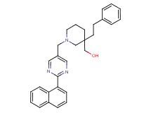 [1-{[2-(1-naphthyl)-5-pyrimidinyl]methyl}-3-(2-phenylethyl)-3-piperidinyl]methanol