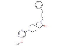 8-(6-methoxypyrimidin-4-yl)-2-(3-phenylpropyl)-2,8-diazaspiro[4.5]decan-3-one