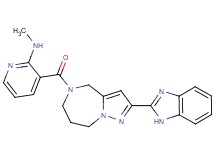 3-{[2-(1H-benzimidazol-2-yl)-7,8-dihydro-4H-pyrazolo[1,5-a][1,4]diazepin-5(6H)-yl]carbonyl}-N-methylpyridin-2-amine
