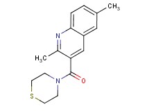 2,6-dimethyl-3-(4-thiomorpholinylcarbonyl)quinoline trifluoroacetate