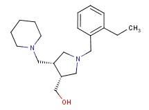 [(3R*,4R*)-1-(2-ethylbenzyl)-4-(piperidin-1-ylmethyl)pyrrolidin-3-yl]methanol