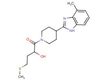 1-[4-(4-methyl-1H-benzimidazol-2-yl)-1-piperidinyl]-4-(methylthio)-1-oxo-2-butanol