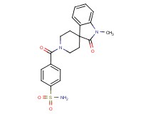 4-[(1-methyl-2-oxo-1,2-dihydro-1'H-spiro[indole-3,4'-piperidin]-1'-yl)carbonyl]benzenesulfonamide