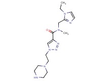 N-[(1-ethyl-1H-imidazol-2-yl)methyl]-N-methyl-1-(2-piperazin-1-ylethyl)-1H-1,2,3-triazole-4-carboxamide