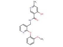 4-hydroxy-N-{[2-(2-methoxyphenoxy)-3-pyridinyl]methyl}-6-methylnicotinamide
