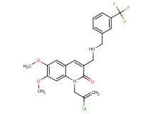 1-(2-chloro-2-propen-1-yl)-6,7-dimethoxy-3-({[3-(trifluoromethyl)benzyl]amino}methyl)-2(1H)-quinolinone