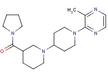 1'-(3-methylpyrazin-2-yl)-3-(pyrrolidin-1-ylcarbonyl)-1,4'-bipiperidine