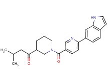 1-(1-{[6-(1H-indol-6-yl)pyridin-3-yl]carbonyl}piperidin-3-yl)-3-methylbutan-1-one