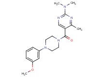 5-{[4-(3-methoxyphenyl)-1-piperazinyl]carbonyl}-N,N,4-trimethyl-2-pyrimidinamine