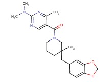 5-{[3-(1,3-benzodioxol-5-ylmethyl)-3-methylpiperidin-1-yl]carbonyl}-N,N,4-trimethylpyrimidin-2-amine