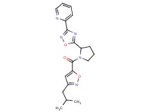 2-(5-{1-[(3-isobutyl-5-isoxazolyl)carbonyl]-2-pyrrolidinyl}-1,2,4-oxadiazol-3-yl)pyridine