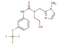 N-(2-hydroxyethyl)-N-[(1-methyl-1H-imidazol-2-yl)methyl]-N'-{3-[(trifluoromethyl)thio]phenyl}urea