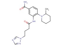 4-(2-methylpiperidin-1-yl)-3-{[4-(1H-1,2,4-triazol-1-yl)butanoyl]amino}benzamide