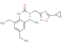 N-[(5-cyclopropyl-1,2,4-oxadiazol-3-yl)methyl]-N'-(2,4,6-triethylphenyl)urea