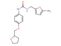 N-[(5-methyl-2-furyl)methyl]-N'-[4-(tetrahydrofuran-2-ylmethoxy)phenyl]urea
