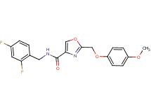 N-(2,4-difluorobenzyl)-2-[(4-methoxyphenoxy)methyl]-1,3-oxazole-4-carboxamide
