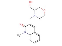 3-{[3-(hydroxymethyl)morpholin-4-yl]methyl}-1-methylquinolin-2(1H)-one