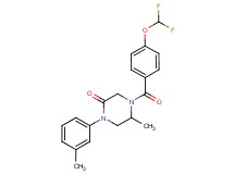 4-[4-(difluoromethoxy)benzoyl]-5-methyl-1-(3-methylphenyl)-2-piperazinone
