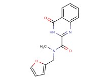 N-(2-furylmethyl)-N-methyl-4-oxo-3,4-dihydro-2-quinazolinecarboxamide