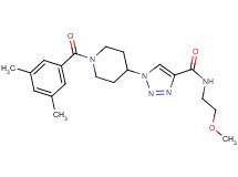 1-[1-(3,5-dimethylbenzoyl)-4-piperidinyl]-N-(2-methoxyethyl)-1H-1,2,3-triazole-4-carboxamide