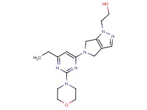 2-[5-(6-ethyl-2-morpholin-4-ylpyrimidin-4-yl)-5,6-dihydropyrrolo[3,4-c]pyrazol-1(4H)-yl]ethanol