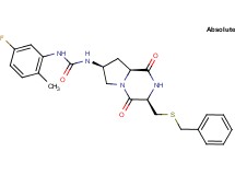 N-{(3R,7S,8aS)-3-[(benzylthio)methyl]-1,4-dioxooctahydropyrrolo[1,2-a]pyrazin-7-yl}-N'-(5-fluoro-2-methylphenyl)urea