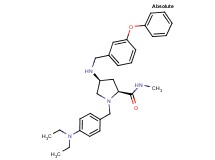 (4S)-1-[4-(diethylamino)benzyl]-N-methyl-4-[(3-phenoxybenzyl)amino]-L-prolinamide