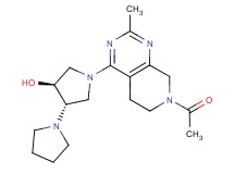 (3'S*,4'S*)-1'-(7-acetyl-2-methyl-5,6,7,8-tetrahydropyrido[3,4-d]pyrimidin-4-yl)-1,3'-bipyrrolidin-4'-ol