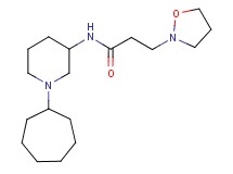 N-(1-cycloheptyl-3-piperidinyl)-3-(2-isoxazolidinyl)propanamide