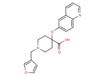 1-(3-furylmethyl)-4-(quinolin-6-yloxy)piperidine-4-carboxylic acid